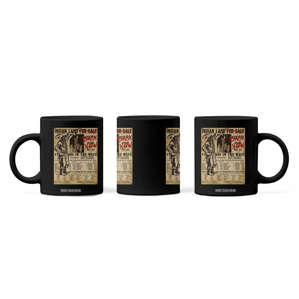 Native American Coffee Mug Indian Land For Back Now TS10 Print Your Wear