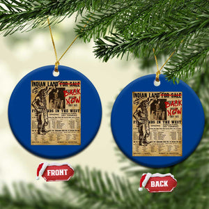 Native American Ceramic Ornament Indian Land For Back Now TS10 1pc Blue Print Your Wear