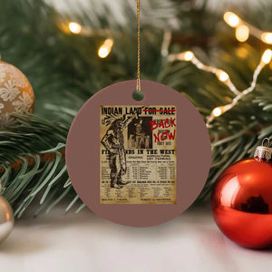 Native American Ceramic Ornament Indian Land For Back Now TS10 1pc Mocha Print Your Wear