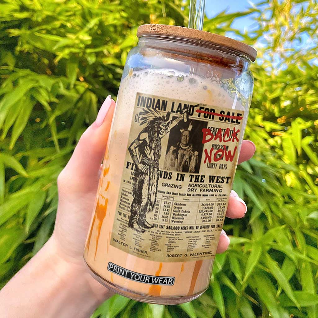 Native American Glass Can Indian Land For Back Now TS10 Black Print Your Wear