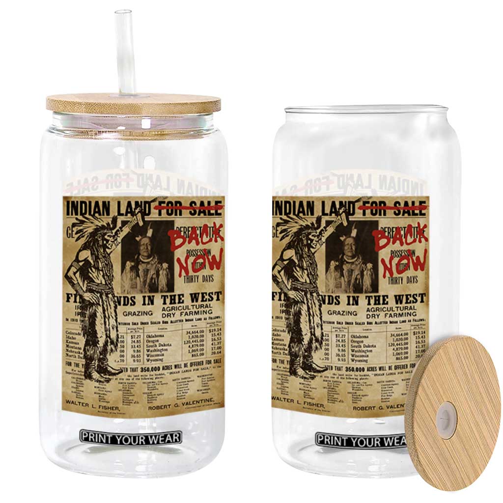 Native American Glass Can Indian Land For Back Now TS10 Print Your Wear