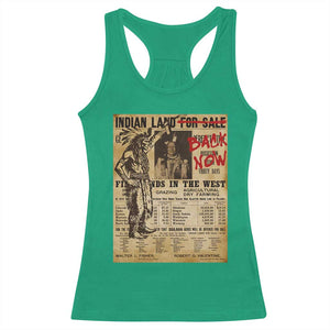 Native American Racerback Tank Top Indian Land For Back Now TS10 Irish Green Print Your Wear
