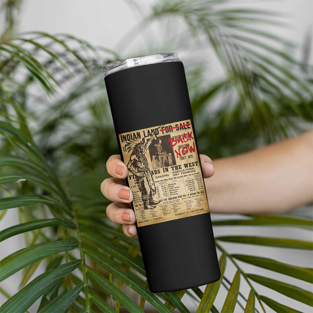 Native American Skinny Tumbler Indian Land For Back Now TS10 Print Your Wear