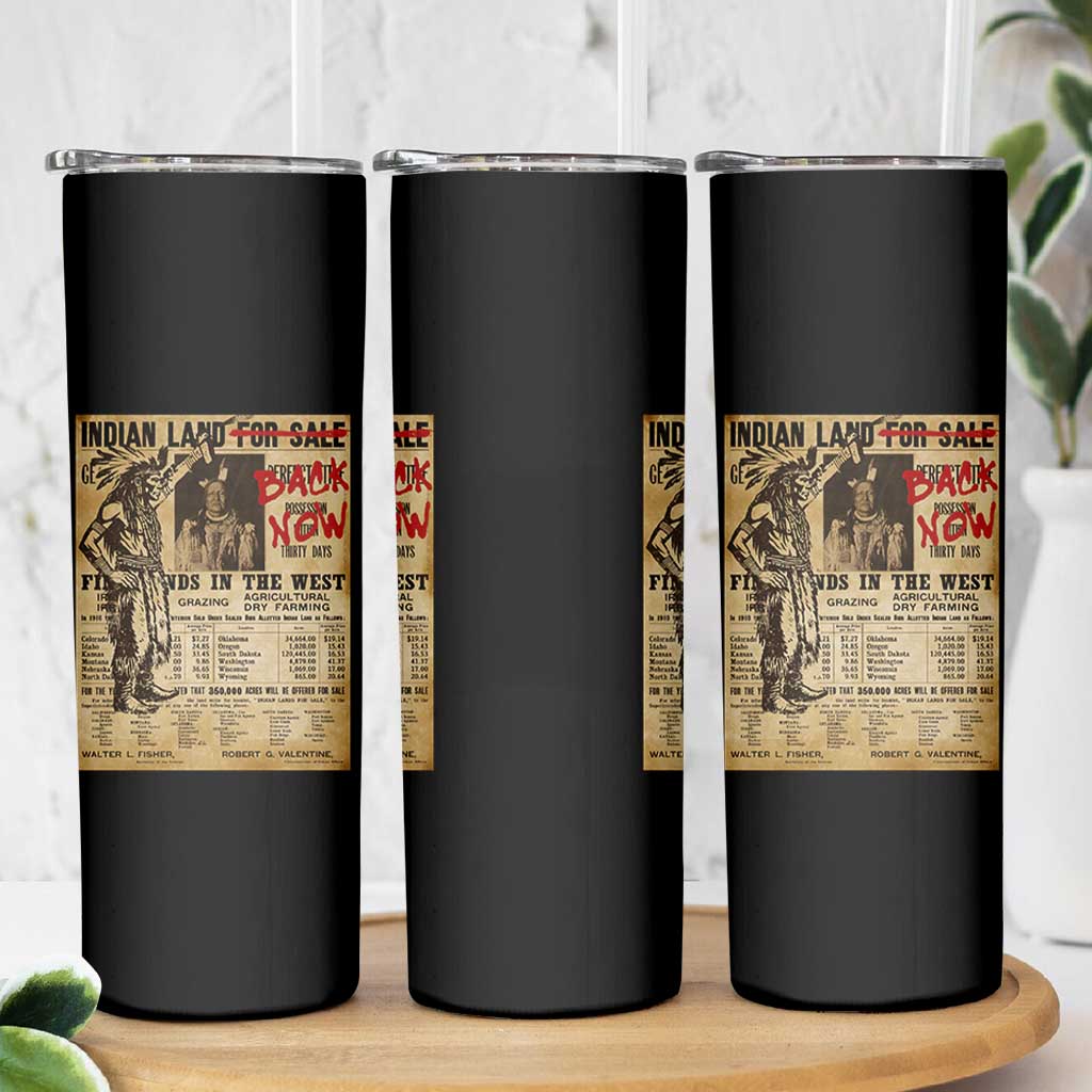 Native American Skinny Tumbler Indian Land For Back Now TS10 Print Your Wear