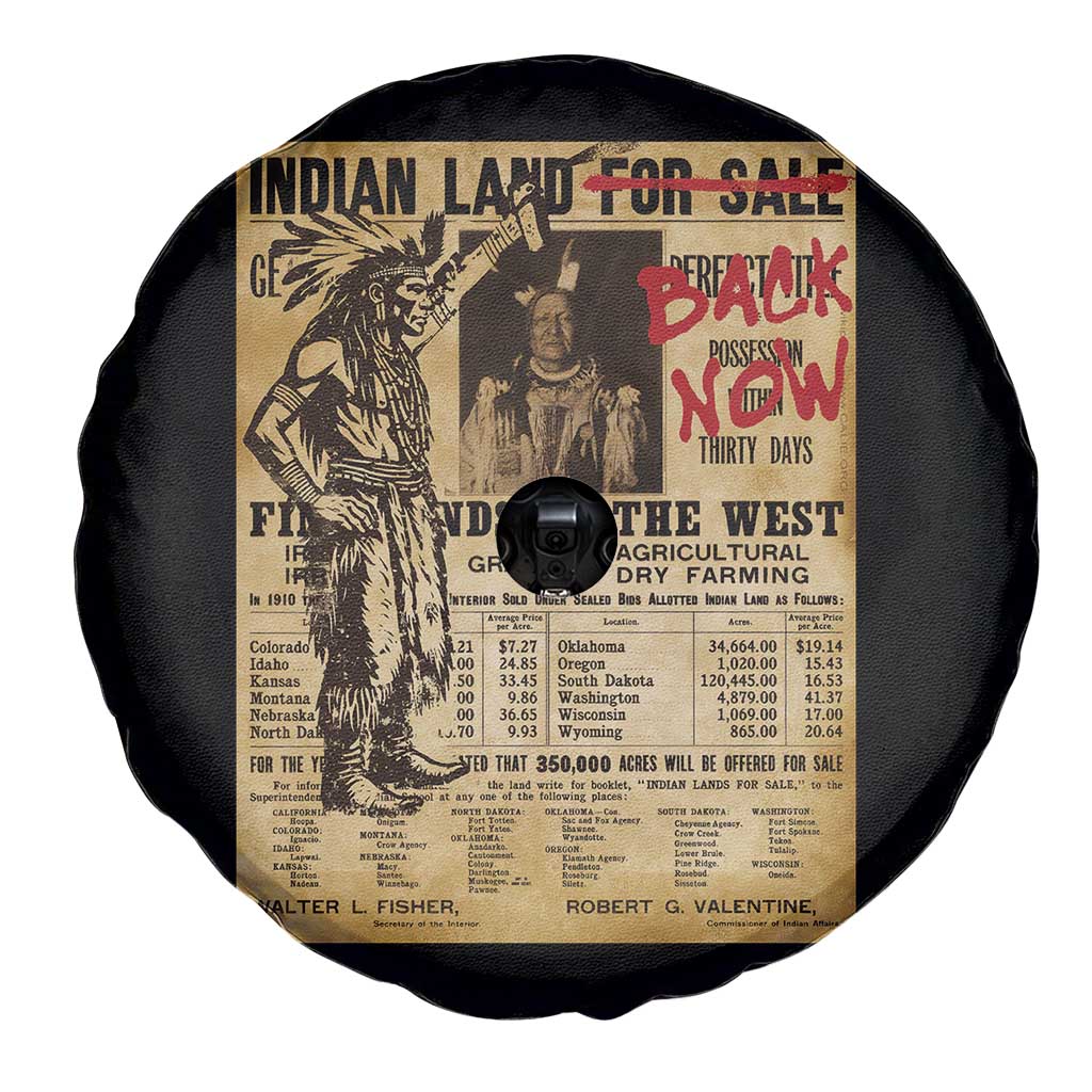 Native American Spare Tire Cover Indian Land For Back Now TS10 Print Your Wear