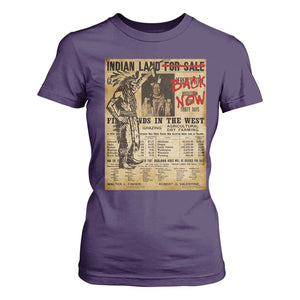 Native American T Shirt For Women Indian Land For Back Now TS10 Purple Print Your Wear