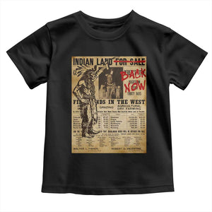 Native American Toddler T Shirt Indian Land For Back Now TS10 Black Print Your Wear