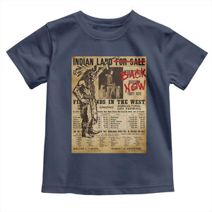 Native American Toddler T Shirt Indian Land For Back Now TS10 Navy Print Your Wear