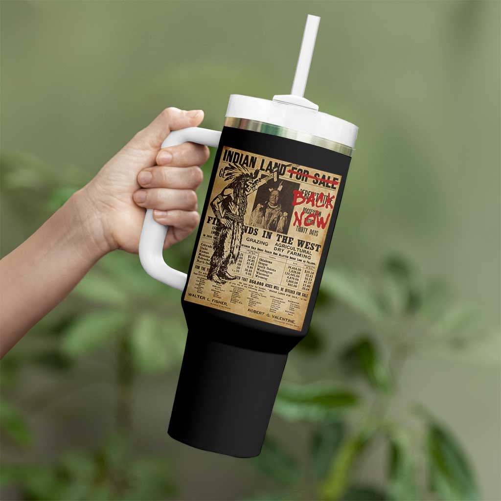 Native American Tumbler With Handle Indian Land For Back Now TS10 Print Your Wear