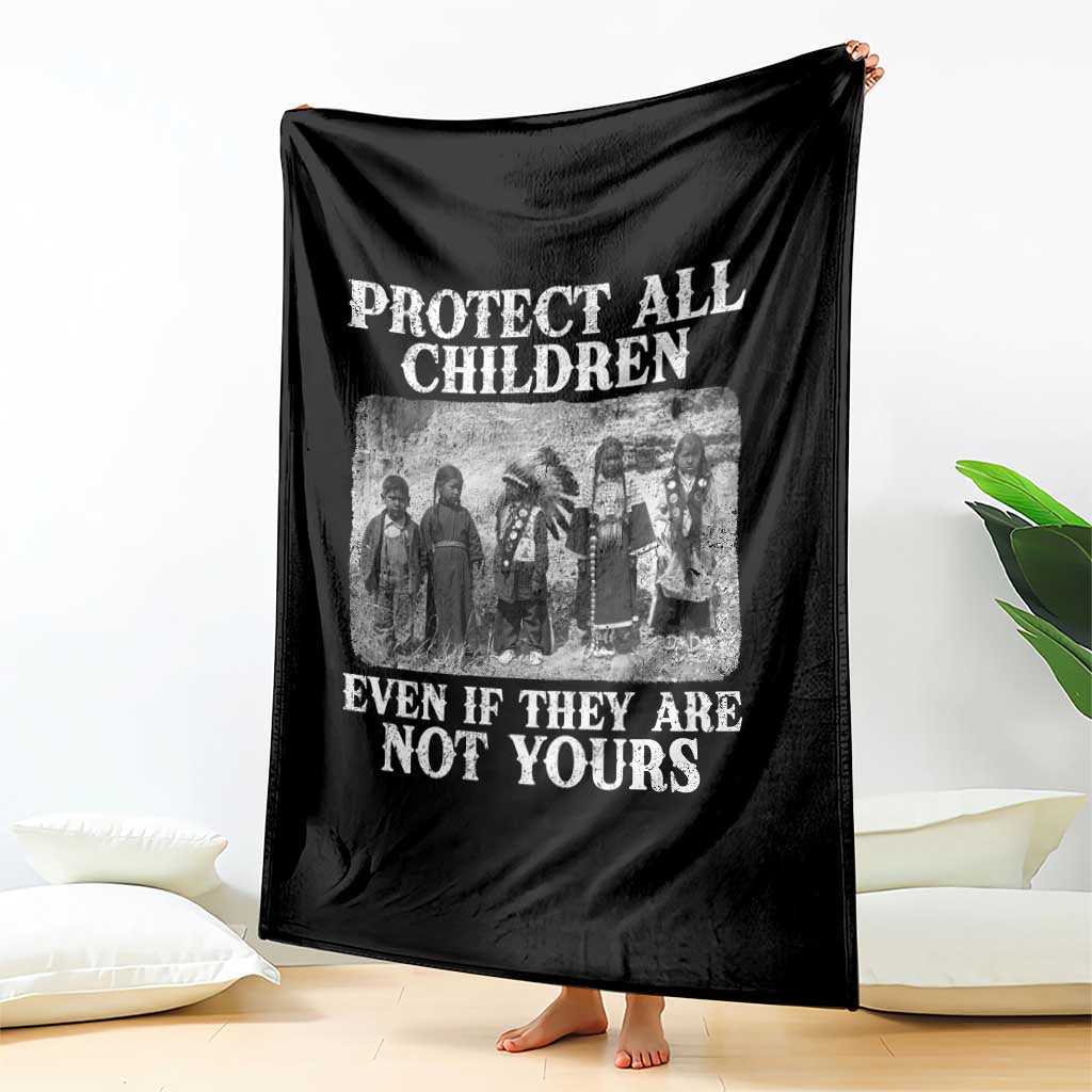 Native American Every Child Throw Blanket Protect All Children Even If They Are Not Yours TS10 Print Your Wear