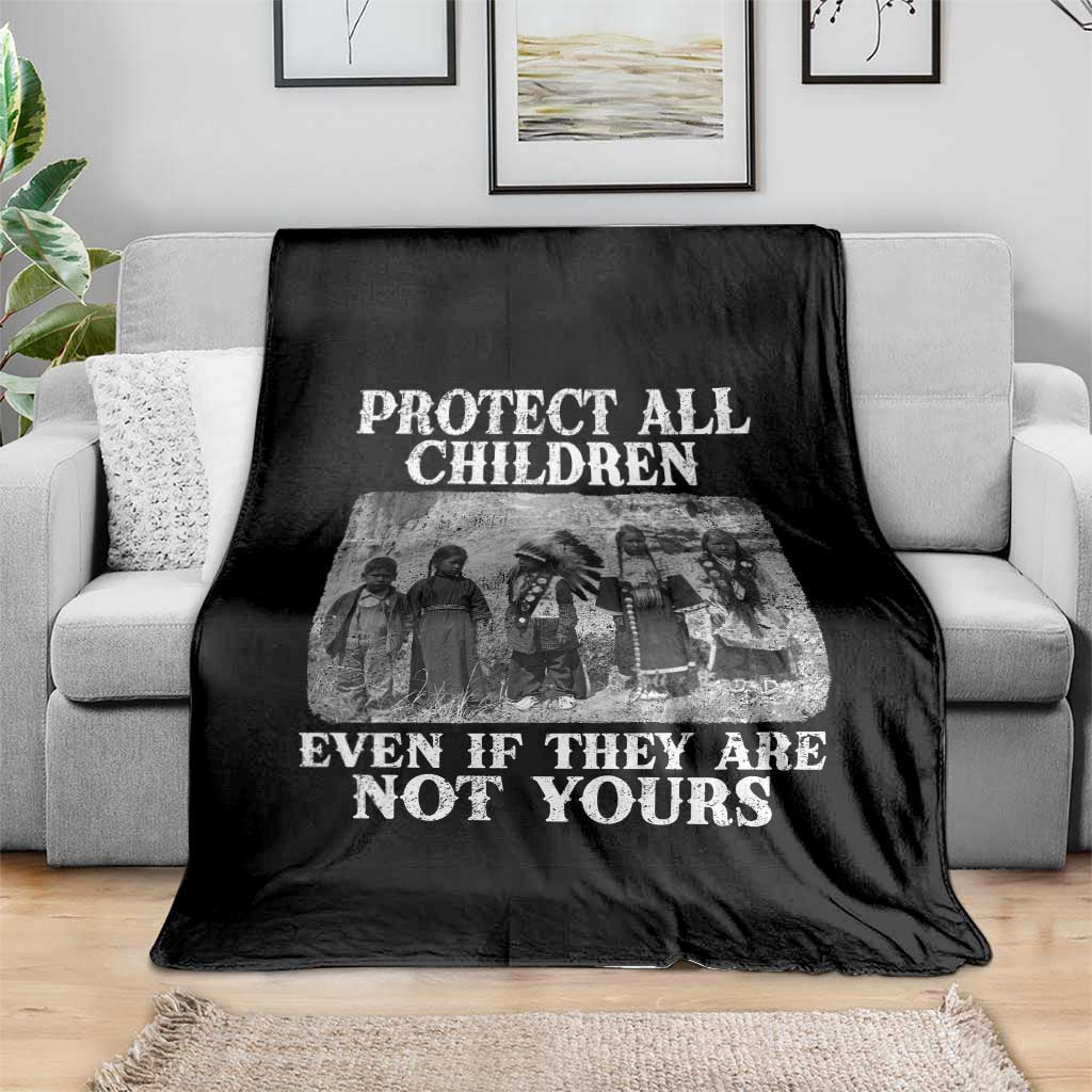 Native American Every Child Throw Blanket Protect All Children Even If They Are Not Yours TS10 Print Your Wear