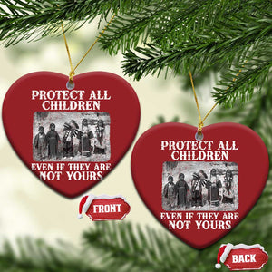 Native American Every Child Christmas Ornament Protect All Children Even If They Are Not Yours TS10 Heart Red Print Your Wear