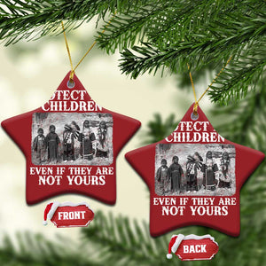 Native American Every Child Christmas Ornament Protect All Children Even If They Are Not Yours TS10 Star Red Print Your Wear