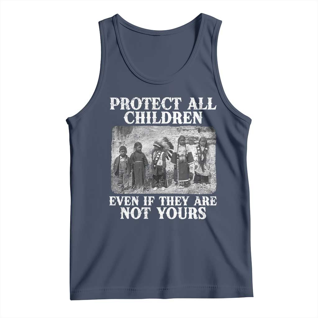 Native American Every Child Tank Top Protect All Children Even If They Are Not Yours TS10 Navy Print Your Wear