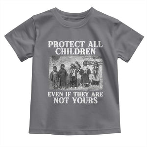 Native American Every Child Toddler T Shirt Protect All Children Even If They Are Not Yours TS10 Charcoal Print Your Wear