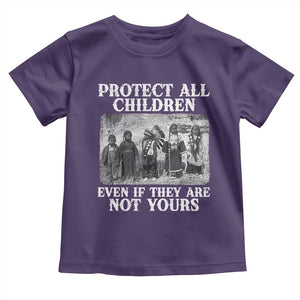 Native American Every Child Toddler T Shirt Protect All Children Even If They Are Not Yours TS10 Purple Print Your Wear