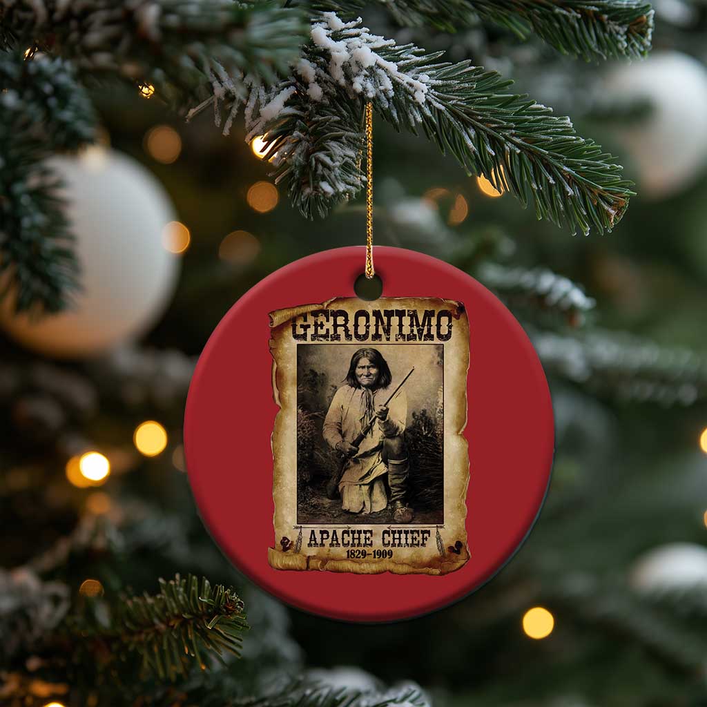 Geronimo Christmas Ornament Vintage Apache Warrior Native American TS10 Print Your Wear