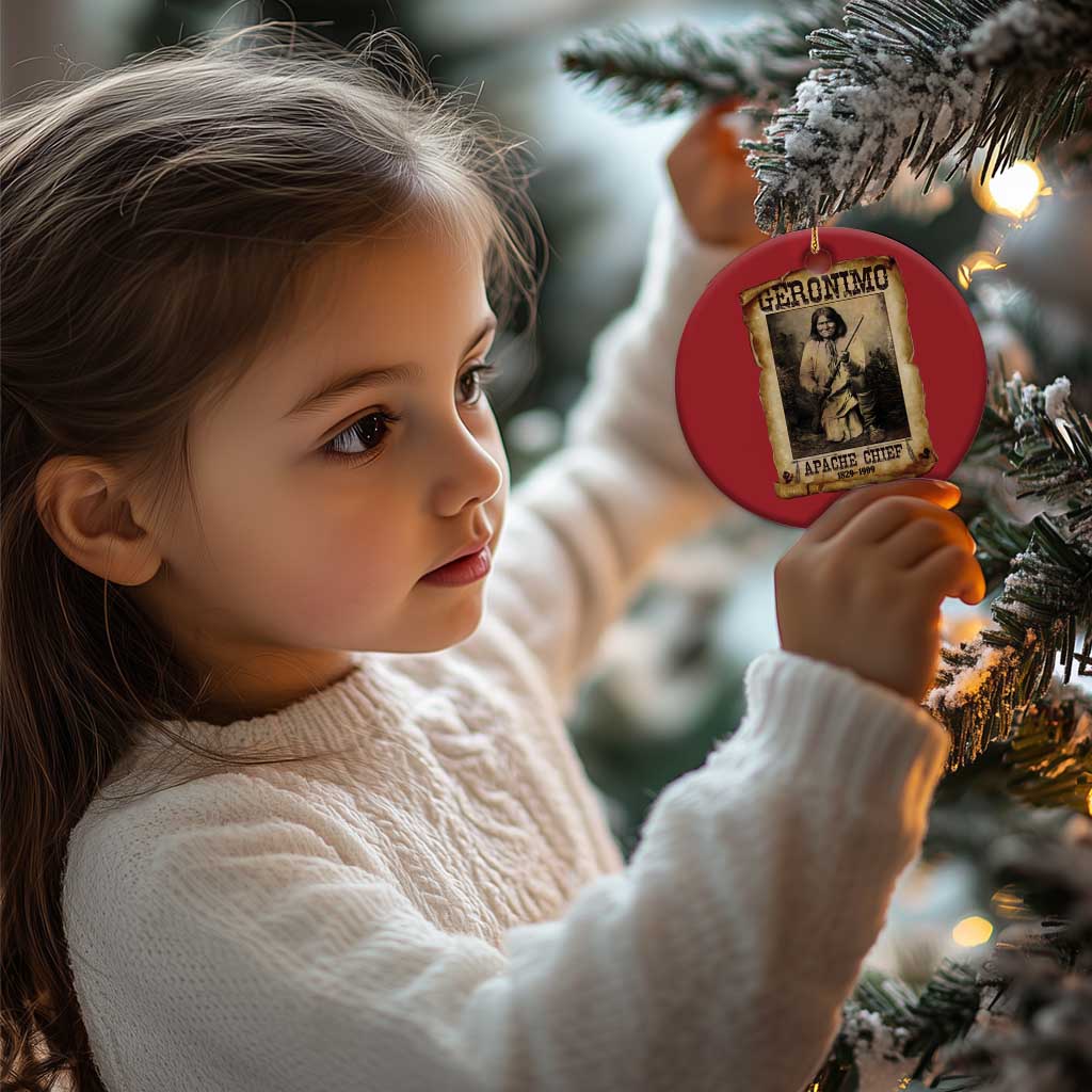 Geronimo Christmas Ornament Vintage Apache Warrior Native American TS10 Print Your Wear
