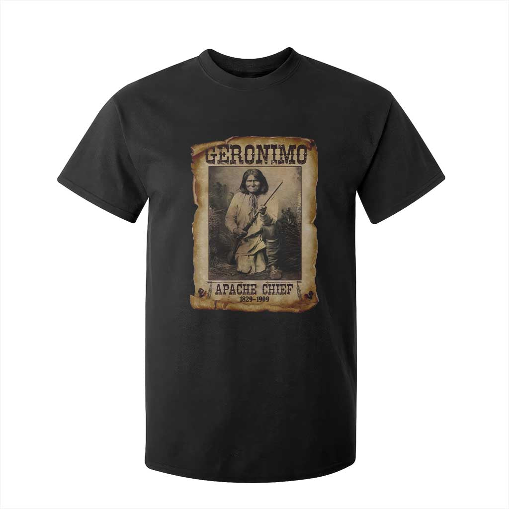 Geronimo T Shirt For Kid Vintage Apache Warrior Native American TS10 Black Print Your Wear