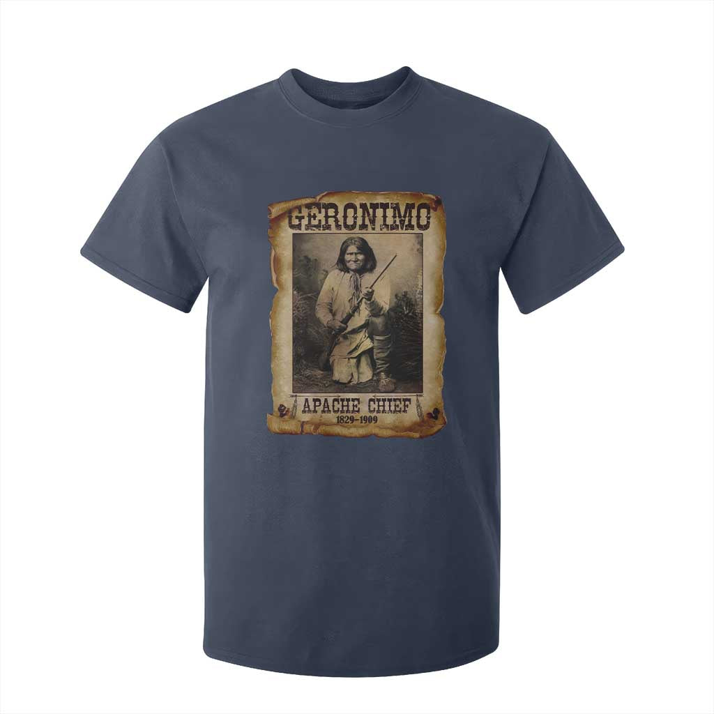 Geronimo T Shirt For Kid Vintage Apache Warrior Native American TS10 Navy Print Your Wear