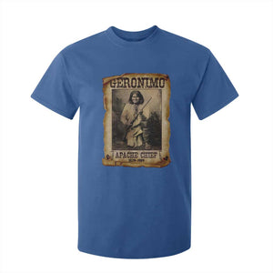 Geronimo T Shirt For Kid Vintage Apache Warrior Native American TS10 Royal Blue Print Your Wear