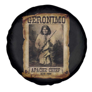 Geronimo Spare Tire Cover Vintage Apache Warrior Native American TS10 Print Your Wear