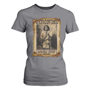 Geronimo T Shirt For Women Vintage Apache Warrior Native American TS10 Charcoal Print Your Wear