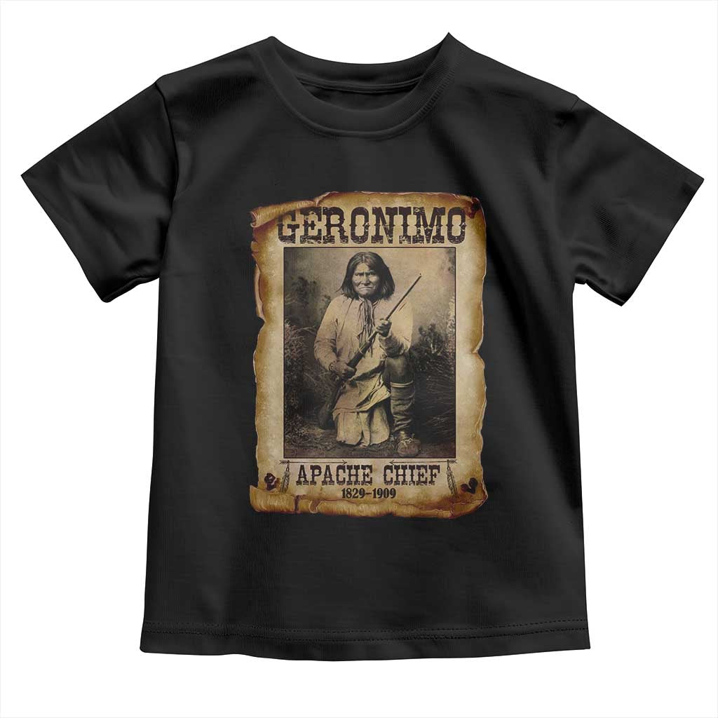 Geronimo Toddler T Shirt Vintage Apache Warrior Native American TS10 Black Print Your Wear