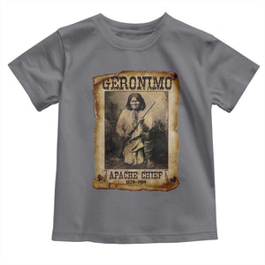 Geronimo Toddler T Shirt Vintage Apache Warrior Native American TS10 Charcoal Print Your Wear