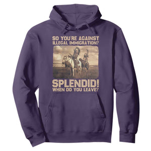 Vintage Native American Hoodie Funny Indian Indigenous Peoples Day TS10 Purple Print Your Wear
