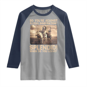 Vintage Native American Raglan Shirt Funny Indian Indigenous Peoples Day TS10 Sport Gray Navy Print Your Wear