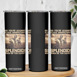 Vintage Native American Skinny Tumbler Funny Indian Indigenous Peoples Day TS10 Print Your Wear
