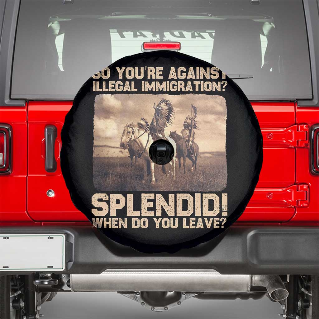 Vintage Native American Spare Tire Cover Funny Indian Indigenous Peoples Day TS10 Black Print Your Wear