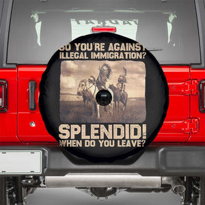 Vintage Native American Spare Tire Cover Funny Indian Indigenous Peoples Day TS10 Black Print Your Wear