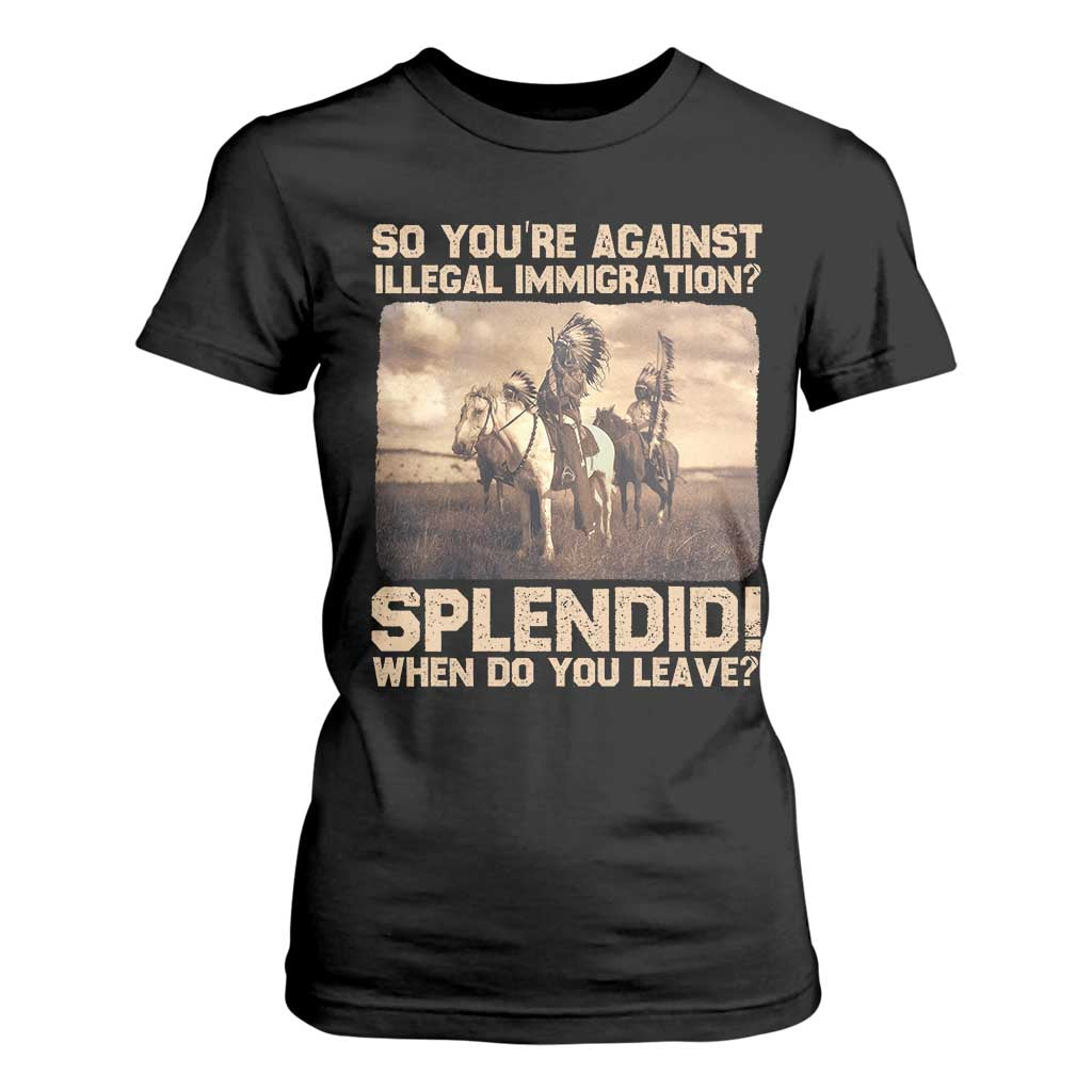 Vintage Native American T Shirt For Women Funny Indian Indigenous Peoples Day TS10 Black Print Your Wear