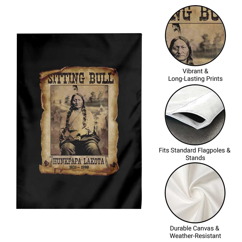 Sitting Bull Garden Flag Native American Indian Chief Hunkpapa Lakota Sioux TS10 Print Your Wear