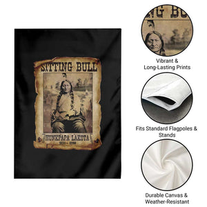 Sitting Bull Garden Flag Native American Indian Chief Hunkpapa Lakota Sioux TS10 Print Your Wear