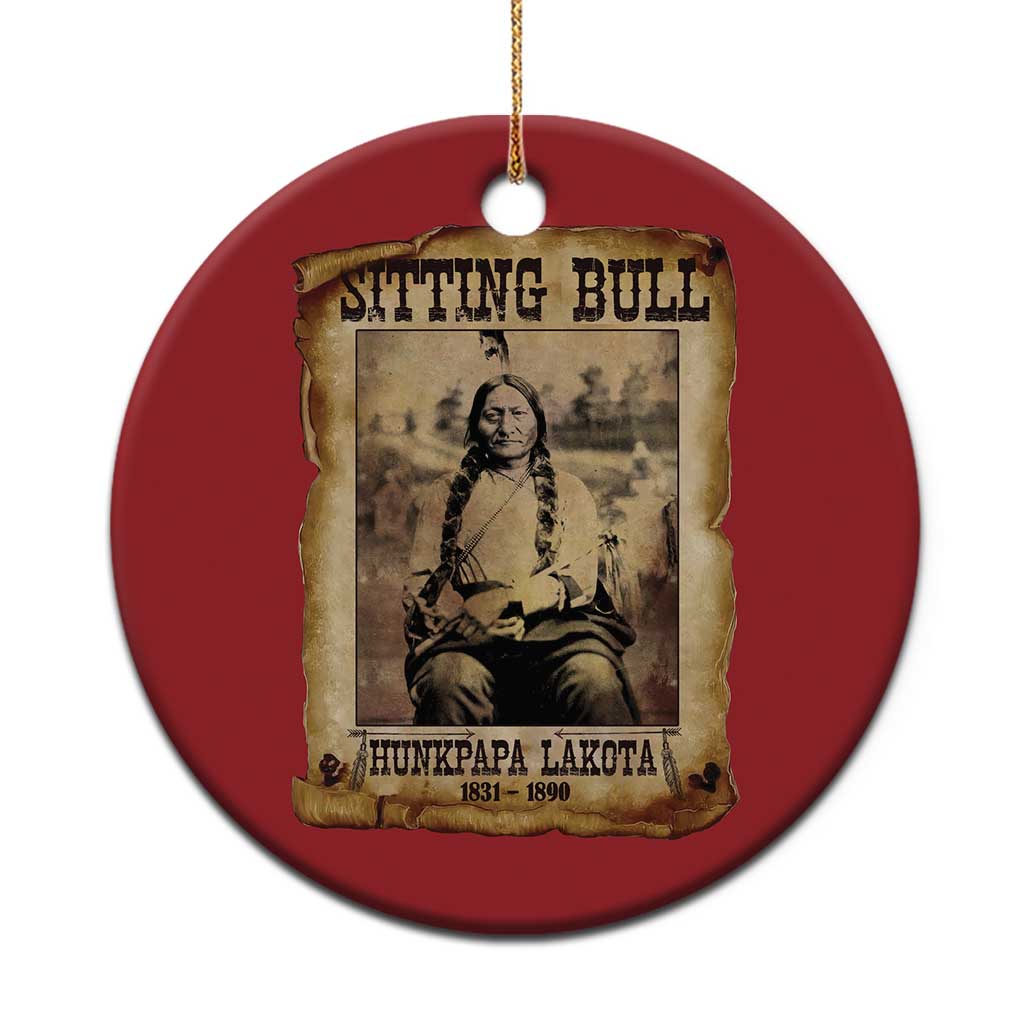 Sitting Bull Christmas Ornament Native American Indian Chief Hunkpapa Lakota Sioux TS10 Print Your Wear