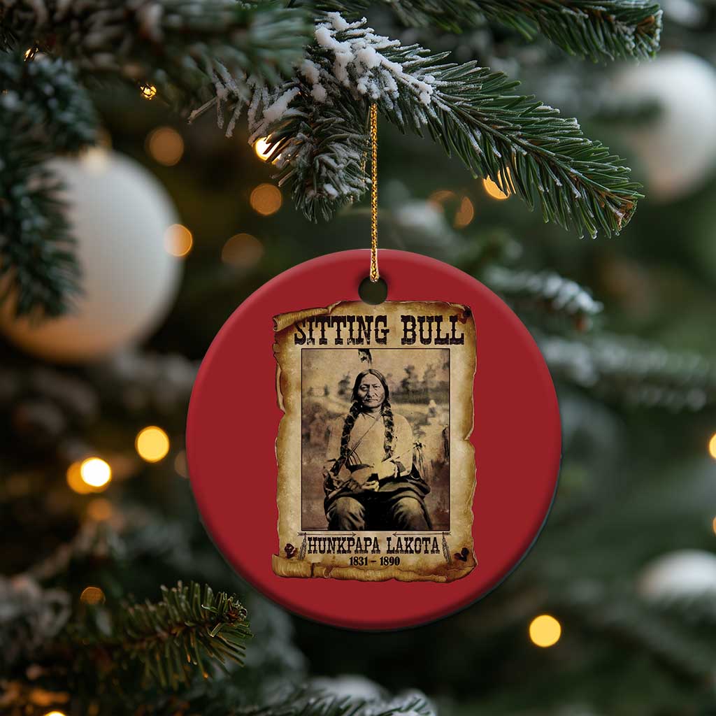 Sitting Bull Christmas Ornament Native American Indian Chief Hunkpapa Lakota Sioux TS10 Print Your Wear