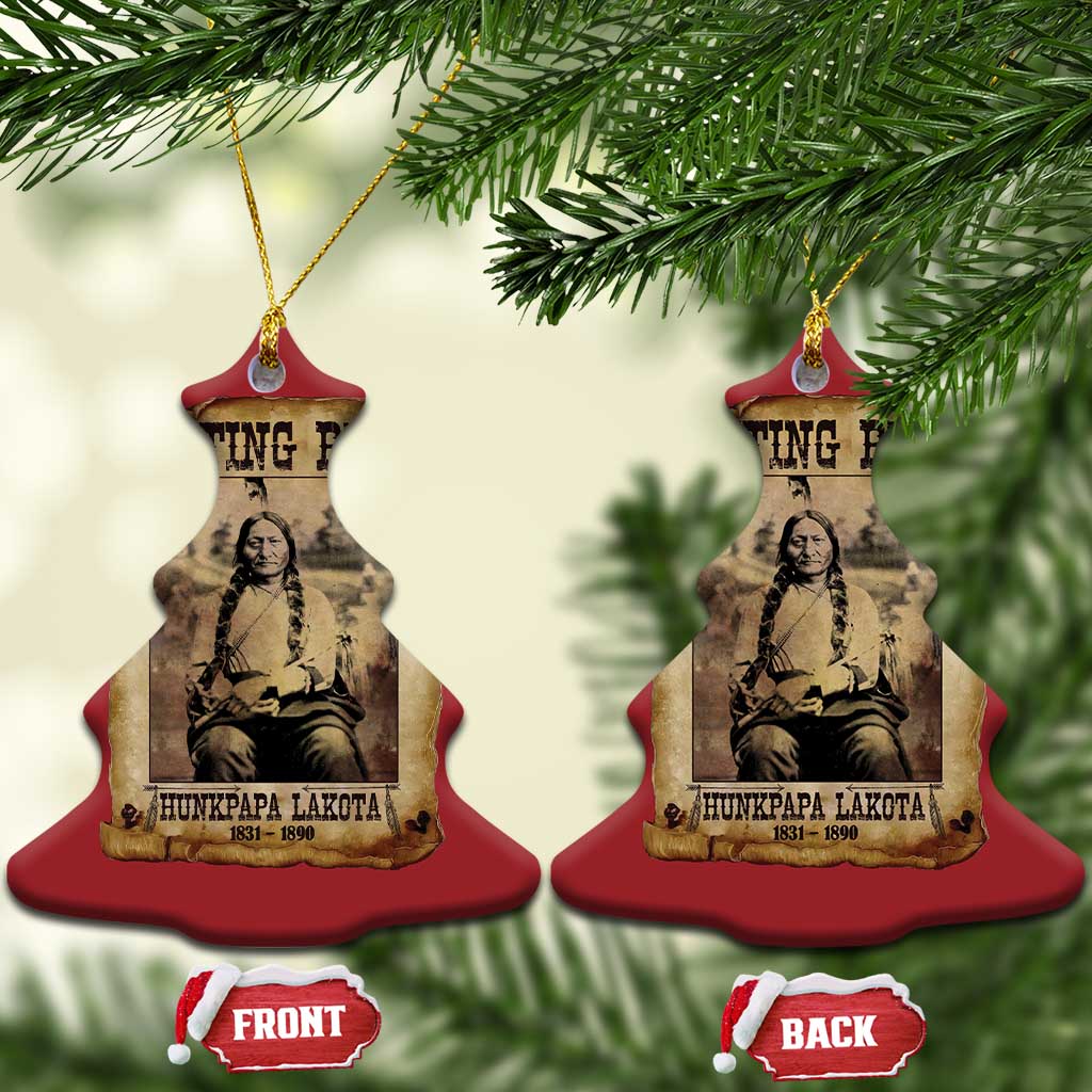 Sitting Bull Christmas Ornament Native American Indian Chief Hunkpapa Lakota Sioux TS10 Christmas Tree Red Print Your Wear