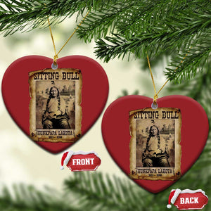 Sitting Bull Christmas Ornament Native American Indian Chief Hunkpapa Lakota Sioux TS10 Heart Red Print Your Wear