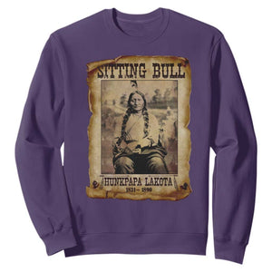 Sitting Bull Sweatshirt Native American Indian Chief Hunkpapa Lakota Sioux TS10 Purple Print Your Wear