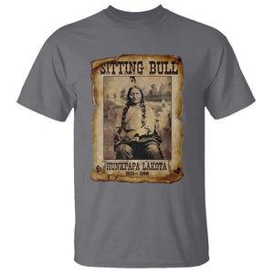Sitting Bull T Shirt Native American Indian Chief Hunkpapa Lakota Sioux TS10 Charcoal Print Your Wear