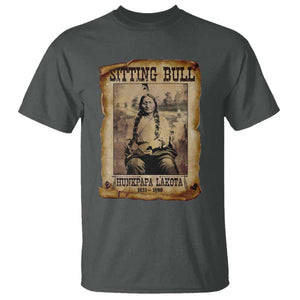 Sitting Bull T Shirt Native American Indian Chief Hunkpapa Lakota Sioux TS10 Dark Heather Print Your Wear