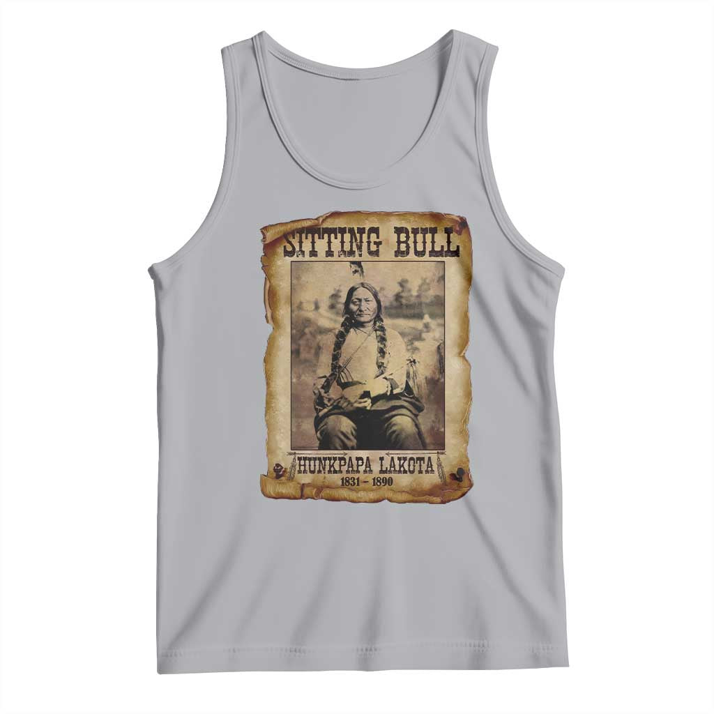 Sitting Bull Tank Top Native American Indian Chief Hunkpapa Lakota Sioux TS10 Athletic Heather Print Your Wear