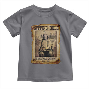 Sitting Bull Toddler T Shirt Native American Indian Chief Hunkpapa Lakota Sioux TS10 Charcoal Print Your Wear