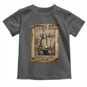 Sitting Bull Toddler T Shirt Native American Indian Chief Hunkpapa Lakota Sioux TS10 Dark Heather Print Your Wear