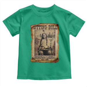 Sitting Bull Toddler T Shirt Native American Indian Chief Hunkpapa Lakota Sioux TS10 Irish Green Print Your Wear