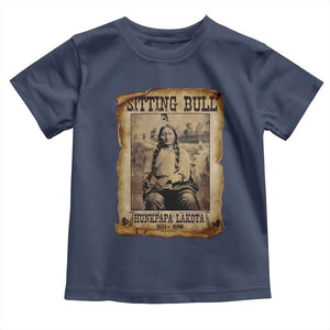 Sitting Bull Toddler T Shirt Native American Indian Chief Hunkpapa Lakota Sioux TS10 Navy Print Your Wear