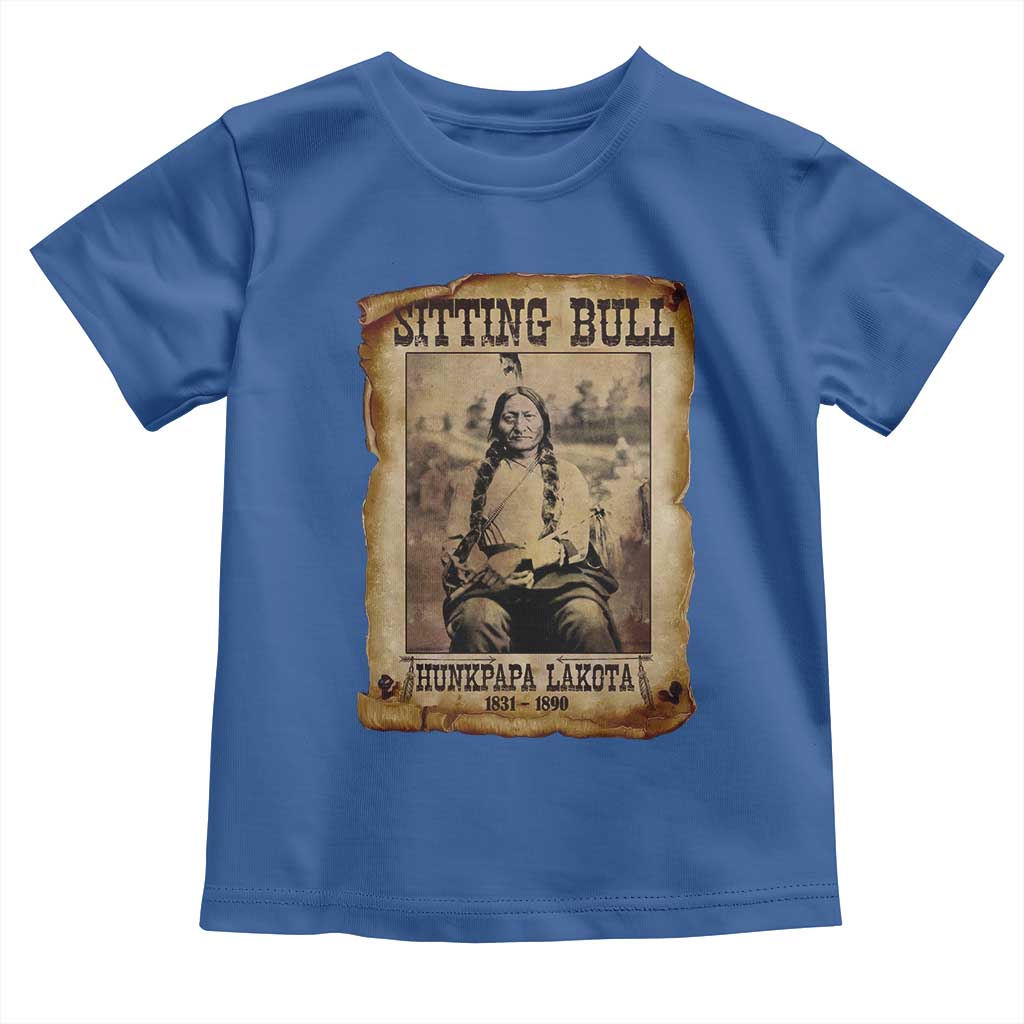 Sitting Bull Toddler T Shirt Native American Indian Chief Hunkpapa Lakota Sioux TS10 Royal Blue Print Your Wear